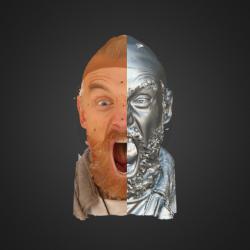 3D head scan of emotions and phonemes - Roman